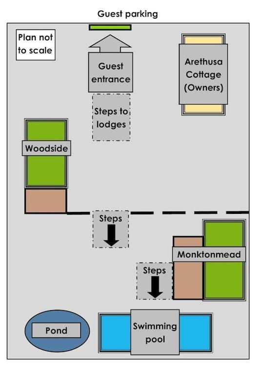 רייד 'Monktonmead Lodge' In Secluded Setting, With Private Indoor Pool. מראה חיצוני תמונה